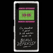 Coque Personnalisée Sony Xpéria Z5 1 point bonus offensif-défensif Noir