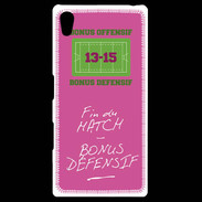Coque Personnalisée Sony Xpéria Z5 Fin de match Bonus offensif-défensif Rose