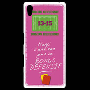Coque Personnalisée Sony Xpéria Z5 Merci l'arbitre Bonus offensif-défensif Rose