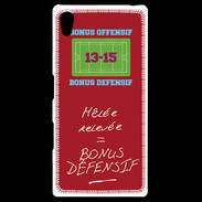 Coque Personnalisée Sony Xpéria Z5 Mêlée relevée Bonus offensif-défensif Rouge