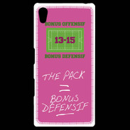 Coque Personnalisée Sony Xpéria Z5 The pack Bonus offensif-défensif Rose