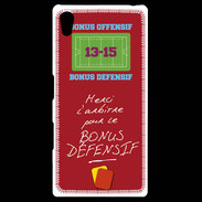 Coque Personnalisée Sony Xpéria Z5 Merci l'arbitre Bonus offensif-défensif Rouge