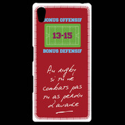 Coque Personnalisée Sony Xpéria Z5 Le combat Bonus offensif-défensif Rouge