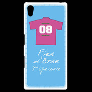 Coque Personnalisée Sony Xpéria Z5 Troisième ligne centre Bonus offensif-défensif Bleu
