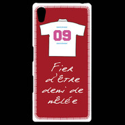 Coque Personnalisée Sony Xpéria Z5 Demi de mêlée Bonus offensif-défensif Rouge