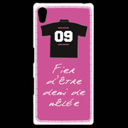 Coque Personnalisée Sony Xpéria Z5 Demi de mêlée Bonus offensif-défensif Rose 2