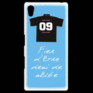 Coque Personnalisée Sony Xpéria Z5 Demi de mêlée Bonus offensif-défensif Bleu 2