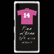 Coque Personnalisée Sony Xpéria Z5 3/4 aile droit Bonus offensif-défensif Noir