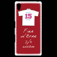 Coque Personnalisée Sony Xpéria Z5 3/4 arrière Bonus offensif-défensif Rouge