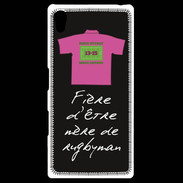 Coque Personnalisée Sony Xpéria Z5 Mère de rugbyman Bonus offensif-défensif Noir 