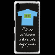 Coque Personnalisée Sony Xpéria Z5 Mère de rugbyman Bonus offensif-défensif Noir 2
