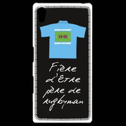 Coque Personnalisée Sony Xpéria Z5 Père de rugbyman Bonus offensif-défensif Noir 2