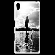 Coque Personnalisée Sony Xpéria Z5 Personnage en noir et blanc PR