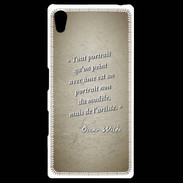 Coque Personnalisée Sony Xpéria Z5 Portrait Ame Sepia Citation Oscar Wilde