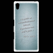 Coque Personnalisée Sony Xpéria Z5 Public génie Turquoise Citation Oscar Wilde