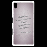 Coque Personnalisée Sony Xpéria Z5 Public génie Rose Citation Oscar Wilde
