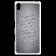 Coque Personnalisée Sony Xpéria Z5 Sympathiser Noir Citation Oscar Wilde