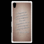 Coque Personnalisée Sony Xpéria Z5 Sympathiser Rouge Citation Oscar Wilde