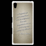 Coque Personnalisée Sony Xpéria Z5 Sympathiser Sepia Citation Oscar Wilde