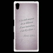 Coque Personnalisée Sony Xpéria Z5 Tentation Rose Citation Oscar Wilde