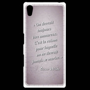 Coque Personnalisée Sony Xpéria Z5 Toujours amoureux Rose Citation Oscar Wilde