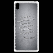 Coque Personnalisée Sony Xpéria Z5 Tragédie Noir Citation Oscar Wilde