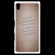 Coque Personnalisée Sony Xpéria Z5 Tragédie Rouge Citation Oscar Wilde