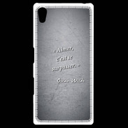 Coque Personnalisée Sony Xpéria Z5 Aimer Noir Citation Oscar Wilde