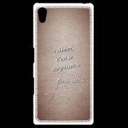 Coque Personnalisée Sony Xpéria Z5 Aimer Rouge Citation Oscar Wilde