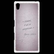 Coque Personnalisée Sony Xpéria Z5 Aimer Rose Citation Oscar Wilde