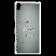 Coque Personnalisée Sony Xpéria Z5 Aimer Vert Citation Oscar Wilde