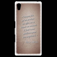 Coque Personnalisée Sony Xpéria Z5 Chaque fois Rouge Citation Oscar Wilde