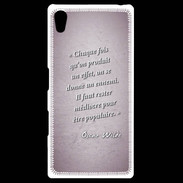 Coque Personnalisée Sony Xpéria Z5 Chaque fois Rose Citation Oscar Wilde