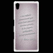 Coque Personnalisée Sony Xpéria Z5 Enfants parents Rose Citation Oscar Wilde