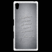Coque Personnalisée Sony Xpéria Z5 Expérience Noir Citation Oscar Wilde