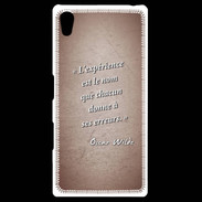 Coque Personnalisée Sony Xpéria Z5 Expérience Rouge Citation Oscar Wilde