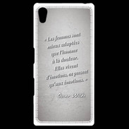 Coque Personnalisée Sony Xpéria Z5 Femmes émotions Gris Citation Oscar Wilde