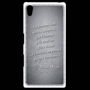 Coque Personnalisée Sony Xpéria Z5 Femmes émotions Noir Citation Oscar Wilde