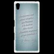 Coque Personnalisée Sony Xpéria Z5 Femmes émotions Turquoise Citation Oscar Wilde
