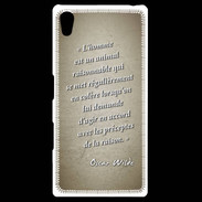 Coque Personnalisée Sony Xpéria Z5 Homme animal Sepia Citation Oscar Wilde