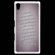 Coque Personnalisée Sony Xpéria Z5 Homme animal Violet Citation Oscar Wilde