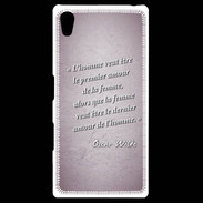 Coque Personnalisée Sony Xpéria Z5 Homme veut Rose Citation Oscar Wilde