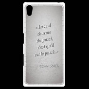 Coque Personnalisée Sony Xpéria Z5 Charme passé Gris Citation Oscar Wilde