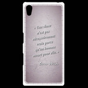 Coque Personnalisée Sony Xpéria Z5 Chose vraie Rose Citation Oscar Wilde
