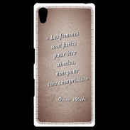Coque Personnalisée Sony Xpéria Z5 Femmes comprises Rouge Citation Oscar Wilde