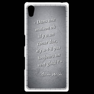 Coque Personnalisée Sony Xpéria Z5 Maison coeur Noir Citation Oscar Wilde