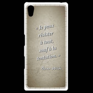 Coque Personnalisée Sony Xpéria Z5 Résister Sepia Citation Oscar Wilde