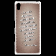Coque Personnalisée Sony Xpéria Z5 Saint pêcheur Rouge Citation Oscar Wilde