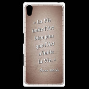 Coque Personnalisée Sony Xpéria Z5 Vie art Rouge Citation Oscar Wilde