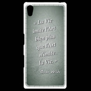 Coque Personnalisée Sony Xpéria Z5 Vie art Vert Citation Oscar Wilde